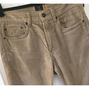 J Crew 770 Corduroy Pants Mens 29x30 Tan Straight Leg Cotton